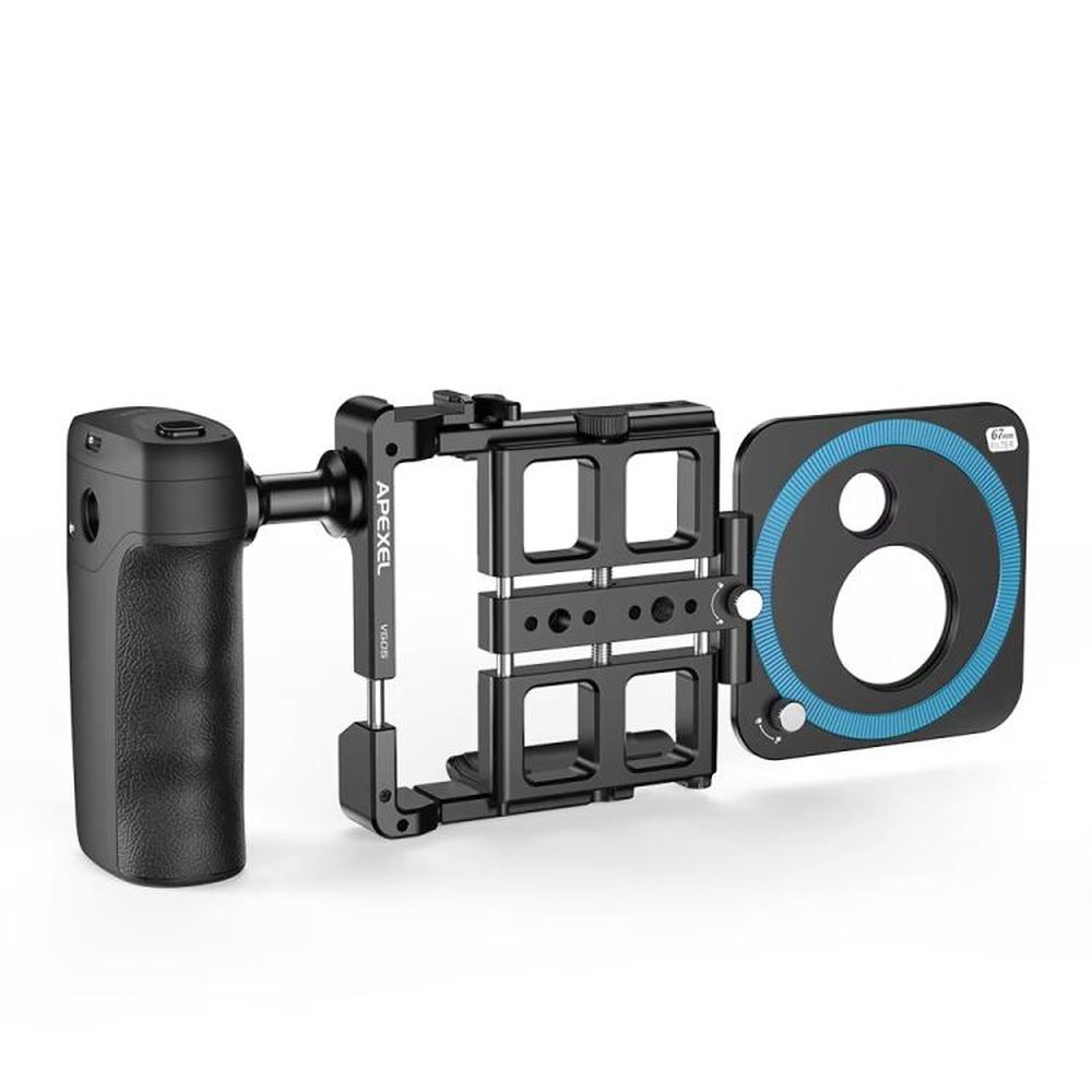 APEXEL VideoRig 2 Pro Smart Bluetooth Handle Mobile Photography Rabbit Cage Set, APL - VG05CH - laboratorydeal