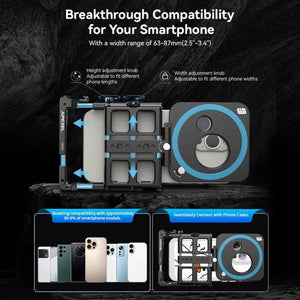 APEXEL VideoRig 2 Pro Smart Bluetooth Handle Mobile Photography Rabbit Cage Set, APL - VG05CH - laboratorydeal