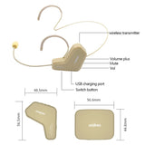 ASiNG  WM03 2.4G Wireless Microphone Headset Microphone Bluetooth Speaker Kit, WM03 Black, WM03 White