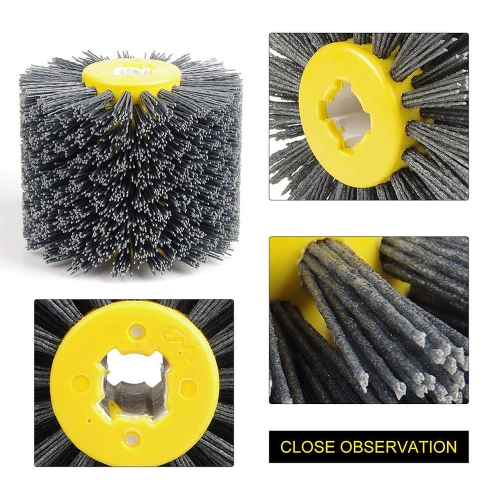 Abrasive Wire Drawing Wheel Wood Grain Reduction Refurbishment Drawing Wheel, 80 Mesh, 240 Mesh, 320 Mesh - laboratorydeal
