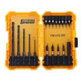 Alloy Drill Bit Impact Bit Set Decoration Electrician Tools, 18  In 1, 42 In 1