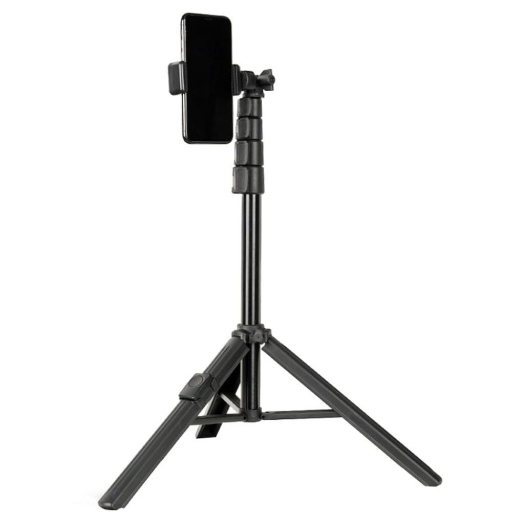 Aluminum Alloy Floor Phone Stand Live Bluetooth Phone Selfie Stick, QingZhuangShiDai ZP100, QingZhuangShiDai ZP100B - laboratorydeal