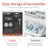 Angle Mill Accessories Grinding Accessories Set, HILDA 17pcs /Set Woodworking, HILDA 37pcs /Set Polishing, HILDA 18pcs /Set Stoneworking, HILDA 16pcs /Set Cutting