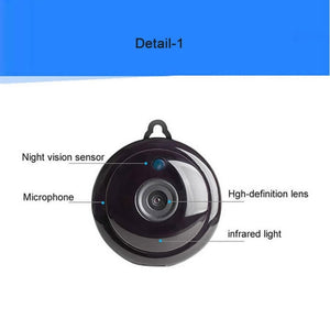 Anpwoo MN001 3518Ev200 1.0 MP Mini HD WiFi IP Camera with 6 PCS Infrared LEDs, Support Motion Detection & Night Vision & TF Card(Max 64GB), MN001