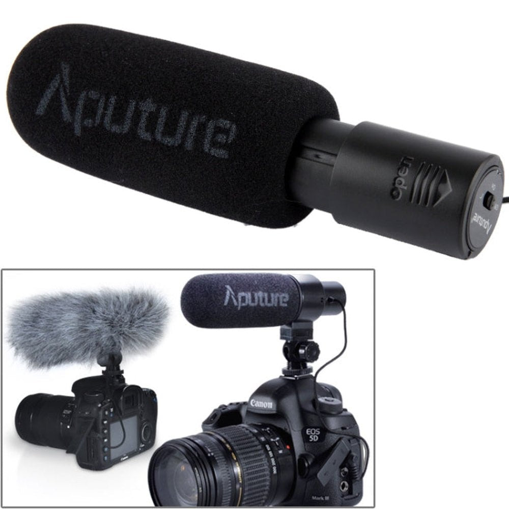 Aputure V - MIC D1 Directional Condenser Shotgun Microphone, Support 360 Degree Pan / 180 Degree Tilt - laboratorydeal