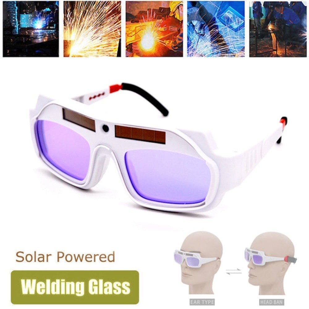 Automatic Dimming Anti - Ultraviolet Anti - Strong Photoelectric Welding Glasses, (White), (Black) - laboratorydeal