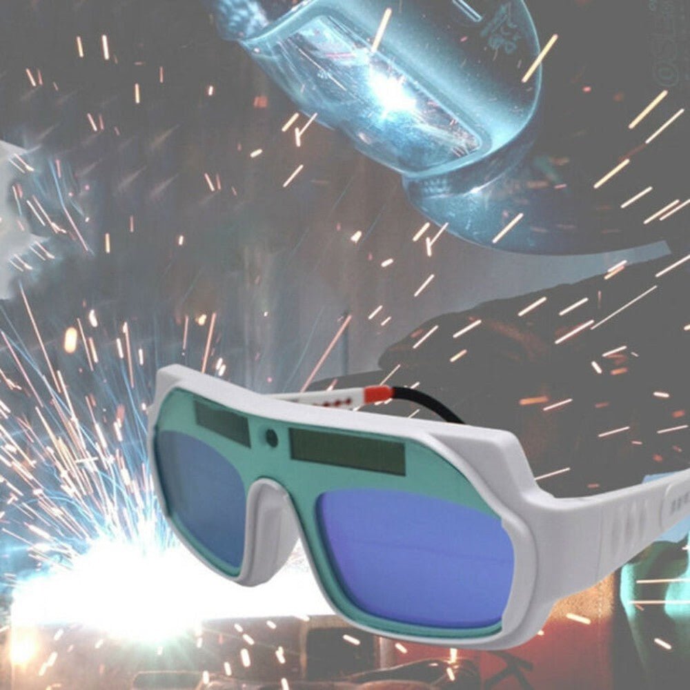 Automatic Dimming Anti - Ultraviolet Anti - Strong Photoelectric Welding Glasses, (White), (Black) - laboratorydeal