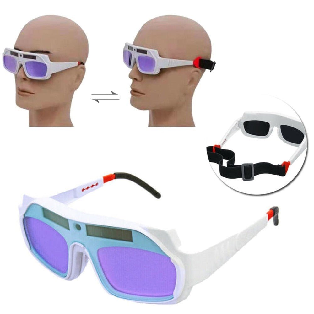 Automatic Dimming Anti - Ultraviolet Anti - Strong Photoelectric Welding Glasses, (White), (Black) - laboratorydeal