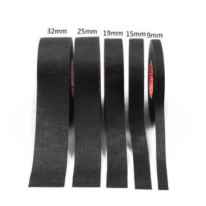 Automotive Wiring Harness Flannel Tape High Temperature Resistant And Waterproof Wire And Cable Insulation Tape, Size: 9mm x 15m, 9mm x 15m, 15mm x 15m, 19mm x 15m, 25mm x 15m, 32mm x 15m, 9mm x 25m, 15mm x 25m, 19mm x 25m, 25mm x 25m - laboratorydeal