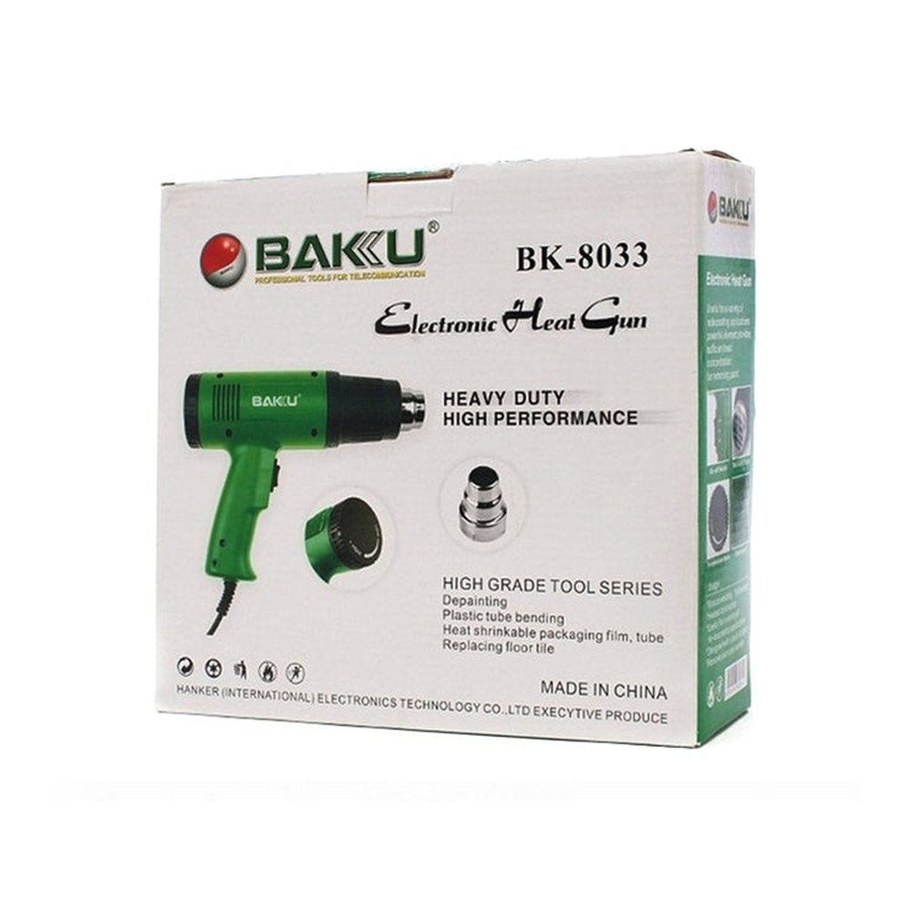 BAKU BK-8033 1600W 50Hz Hot Air Gun, AC 220V, EU Plug, AC 220V EU Plug