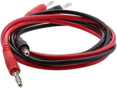 BANANA LEAD 4MM PAIR (1 RED +1 BLACK )|Without Hole laboratory deal