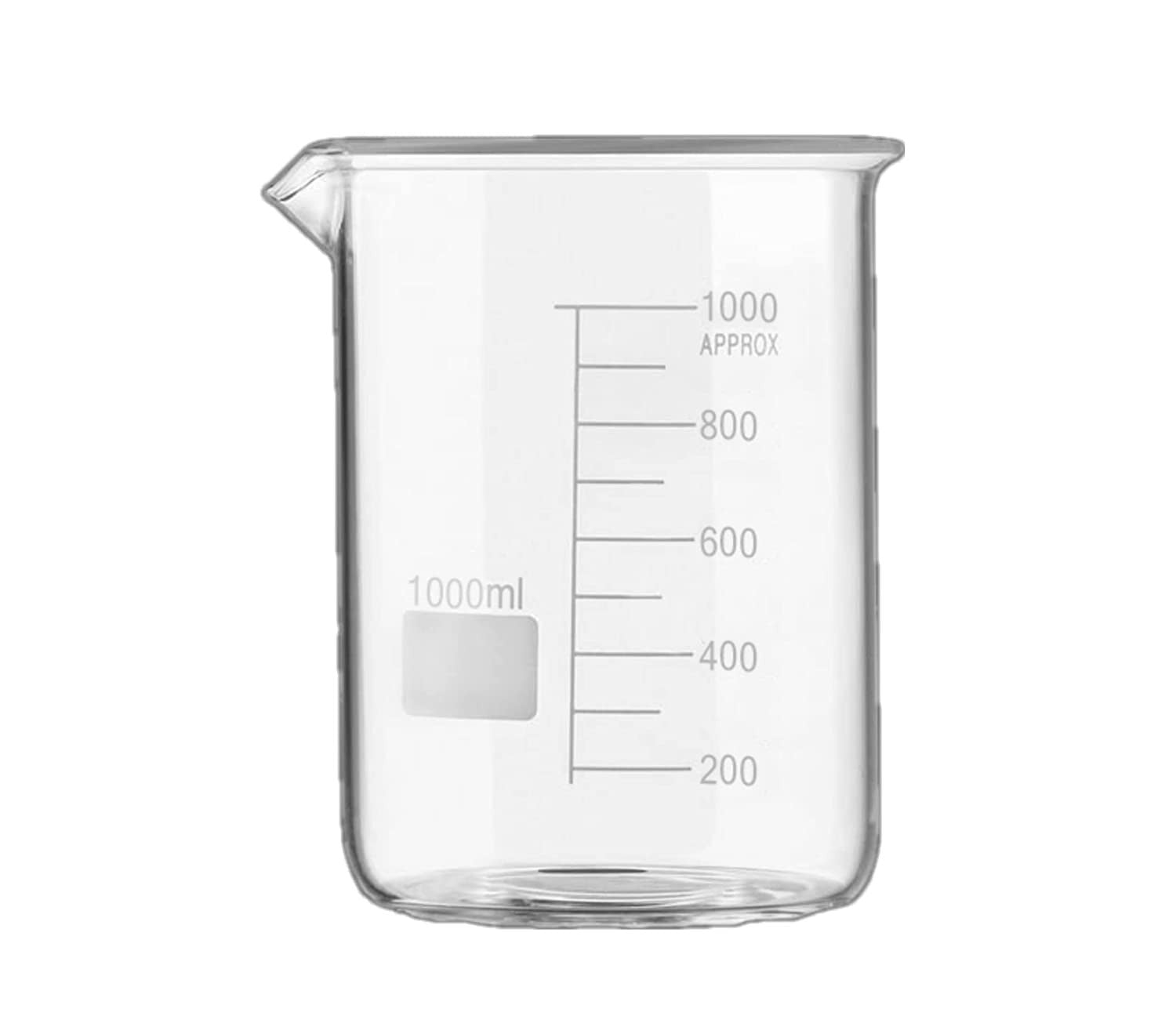 BEAKER Graduated 1000 ML Borosilicate Glass laboratory deal