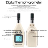 BENETECH GM1362 1.45 Inch Screen Digital Humidity & Temperature Meter, GM1362