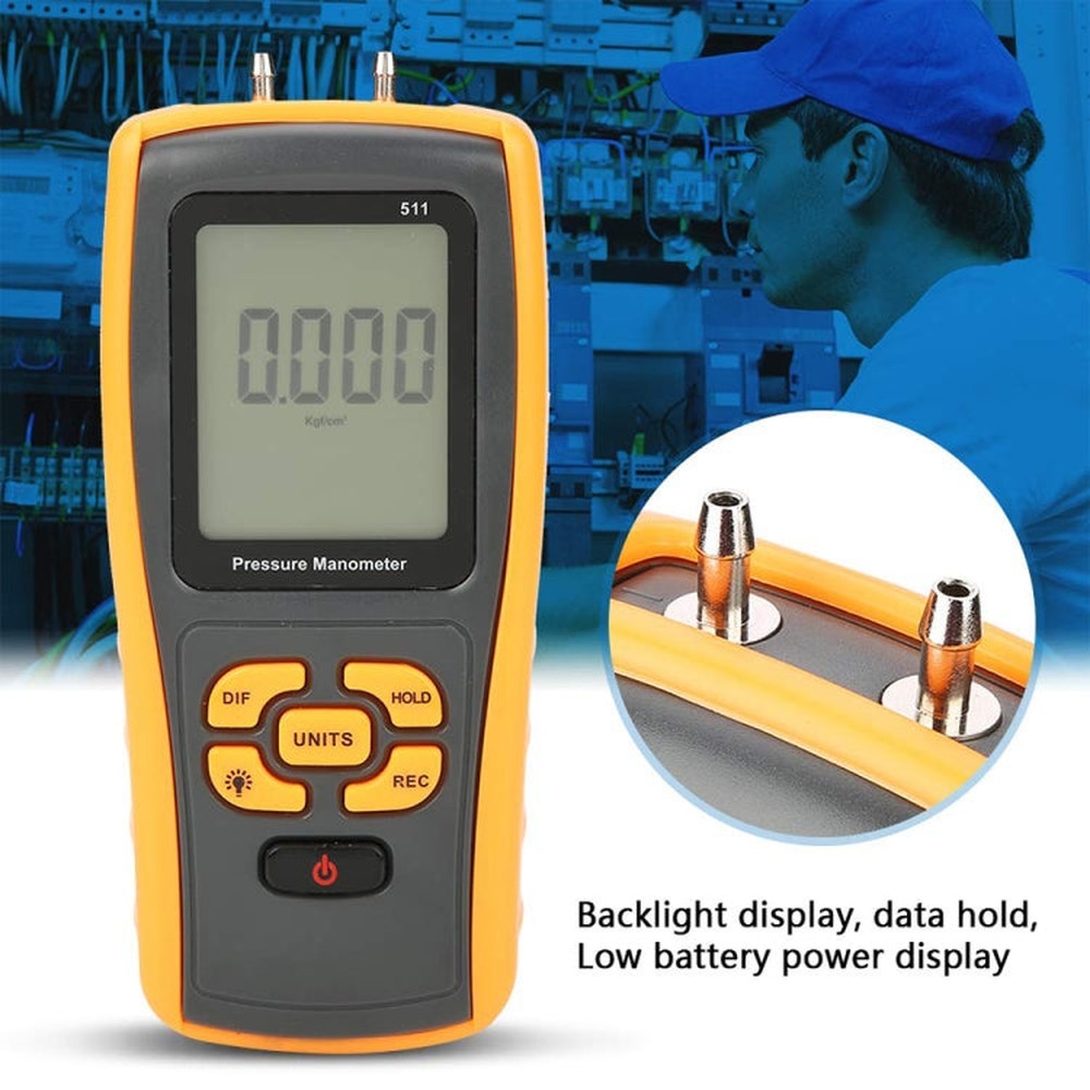 BENETECH GM511 LCD Display Pressure Manometer