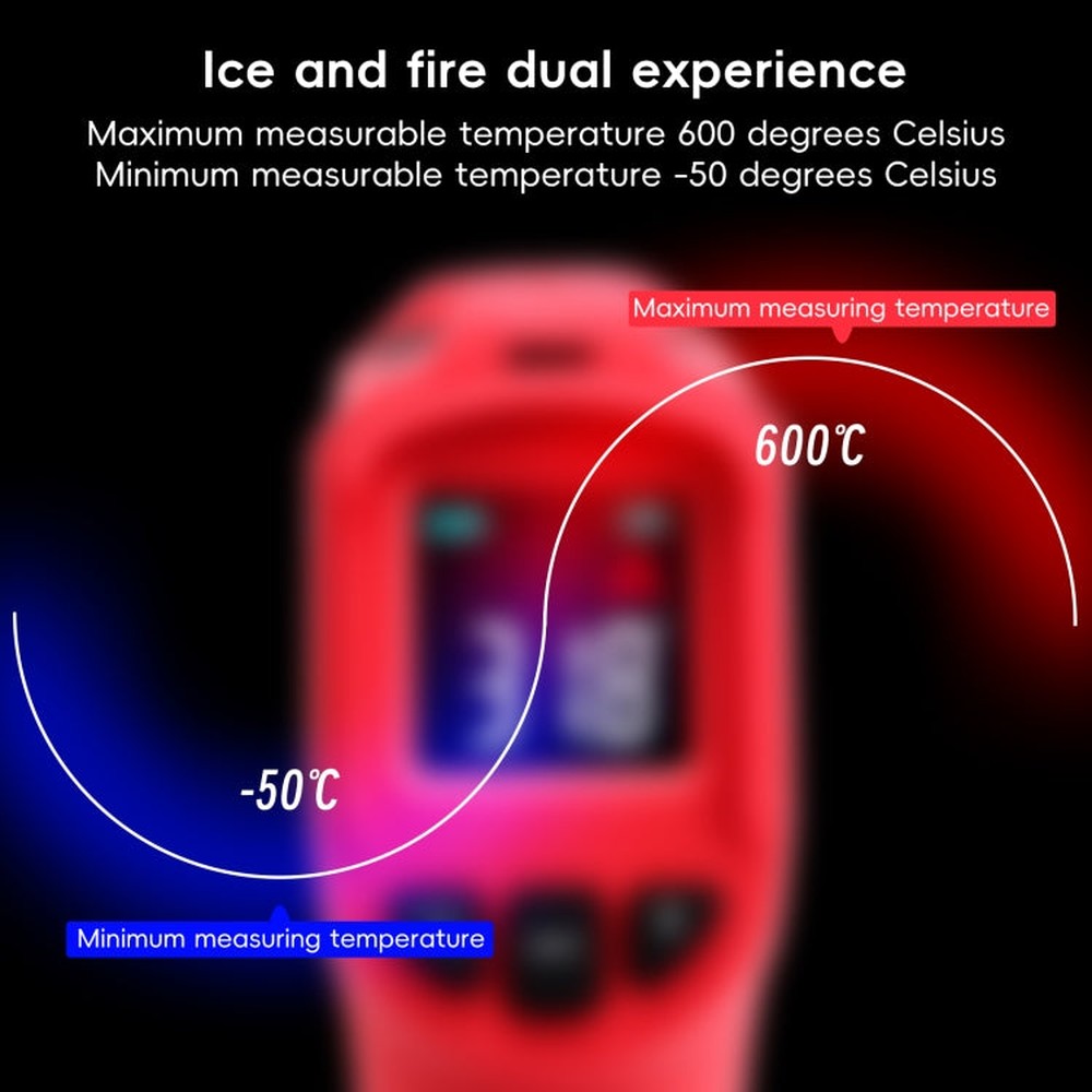 BENETECH GT313B LCD Display Infrared Thermometer, Battery Not Included, GT313B