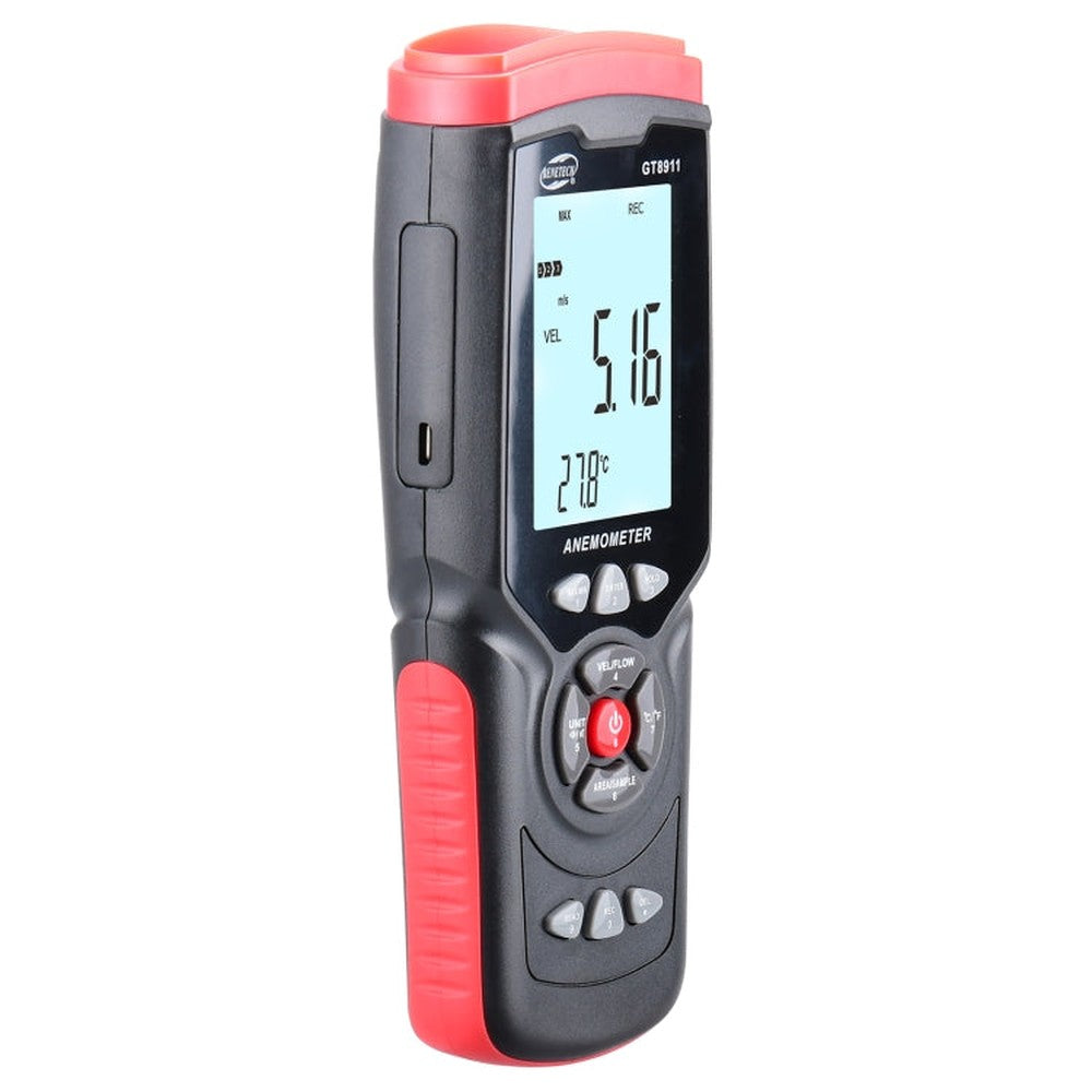 BENETECH GT8911 Handheld Digital LCD Hot Wire Anemometer, GT8911 Hot Wire Anemometer