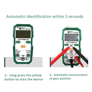 BEST BST-58F Full Automatic Range Multimeter Without Shift Intelligent Identification Digital Multimeter Household Mini Electrical Instrument