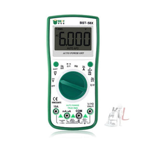 BEST BST-58X Multi-function Digital Multimeter Automatic Range Four Position Semi Backlight Display Intelligent Anti Burning