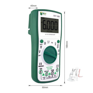 BEST BST-58X Multi-function Digital Multimeter Automatic Range Four Position Semi Backlight Display Intelligent Anti Burning