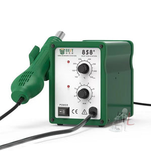 BEST BST-858+ AC 220V 50Hz 650W Adjustable Temperature Unleaded Hot Air Gun with Helical Wind, BST-858+ EU Plug, BST-858+ US Plug