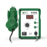 BEST BST-858D+ AC 220V 50Hz 650W LED Displayer Adjustable Temperature Unleaded Hot Air Gun with Helical Wind, BST-858D+  EU Plug, BST-858D+ US Plug