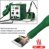 BEST BST-878D 2 in 1 AC 220V 700W LED Displayer Helical Wind Adjustable Temperature Unleaded Hot Air Gun + Solder Station & Soldering Iron, BST-878D EU Plug, BST-878D US Plug