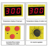 BEST BST-898D 2 in 1 AC 220V 720W LED Displayer Helical Wind Adjustable Temperature Unleaded Hot Air Gun + Solder Station & Soldering Iron, BST-898D EU Plug, BST-898D US Plug