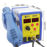 BEST BST-898D 2 in 1 AC 220V 720W LED Displayer Helical Wind Adjustable Temperature Unleaded Hot Air Gun + Solder Station & Soldering Iron, BST-898D EU Plug, BST-898D US Plug