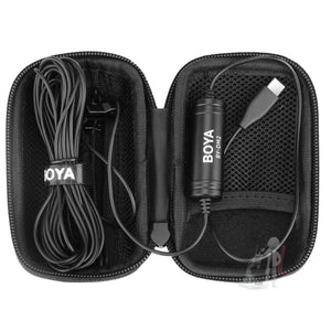 BOYA BY - DM2 USB - C / Type - C Broadcast Lavalier Condenser Microphone with Windscreen for Android Phones / Tablets, BY - DM2 - laboratorydeal