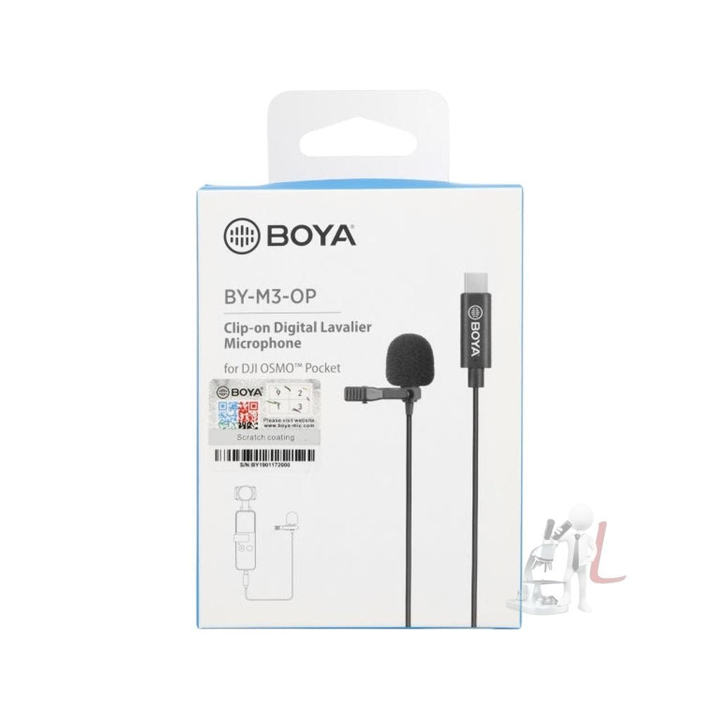 BOYA BY - M3 - OP For DJI OSMO Pocket Clip - on Digital Lavalier Microphone, BY - M3 - OP - laboratorydeal
