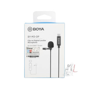 BOYA BY - M3 - OP For DJI OSMO Pocket Clip - on Digital Lavalier Microphone, BY - M3 - OP - laboratorydeal
