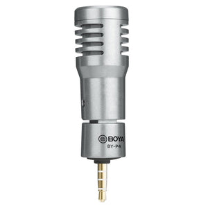 BOYA BY - P4 Omnidirectional Condenser Microphone for 3.5mm Interface Mobile Phones, Computers, Tablets, BY - P4 - laboratorydeal