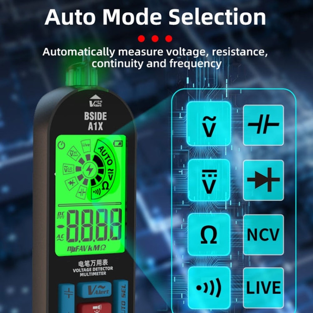 BSIDE A1X Charging Model Mini Digital Electric Pen Intelligent Automatic Merit Multimeter, BSIDE A1X Standard, BSIDE A1X With Tool Pack
