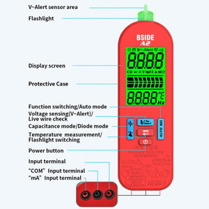 BSIDE A2 Charging Model Mini Digital Auto-Ranging Pencil Multimeter, BSIDE A2 With Tool Pack, BSIDE A2 Standard