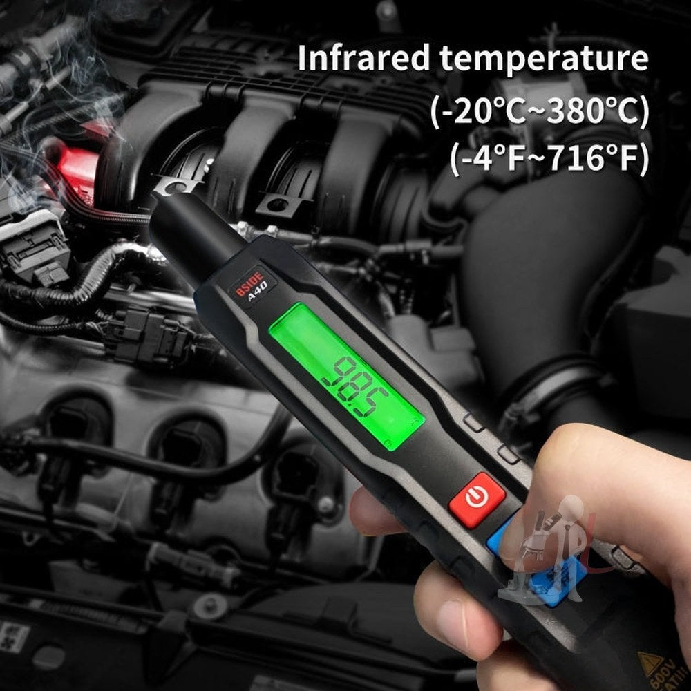 BSIDE A40 Infrared Thermometer Electric Pen Type Intelligent Multimeter VFC Inverter Voltage Tester, A40