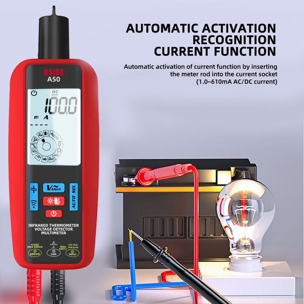 BSIDE A50 Infrared Temperature Test Digital Multimeter, A50