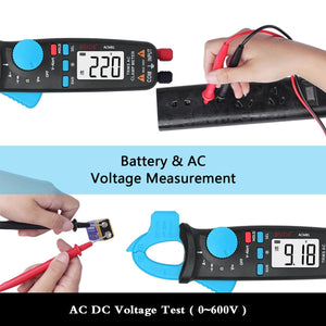 BSIDE ACM81 Digital Clamp Meter Auto-Rang 1mA Accuracy 200A Current DC AC Multimeter, ACM81 Black laboratorydeal