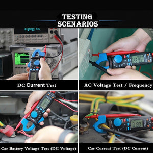 BSIDE ACM91 Digital Clamp Meter AC/DC Current 1mA True RMS Auto Range  Capacitor Tester Multimeter, ACM91 Blue, ACM91 Black, ACM91 Grey
