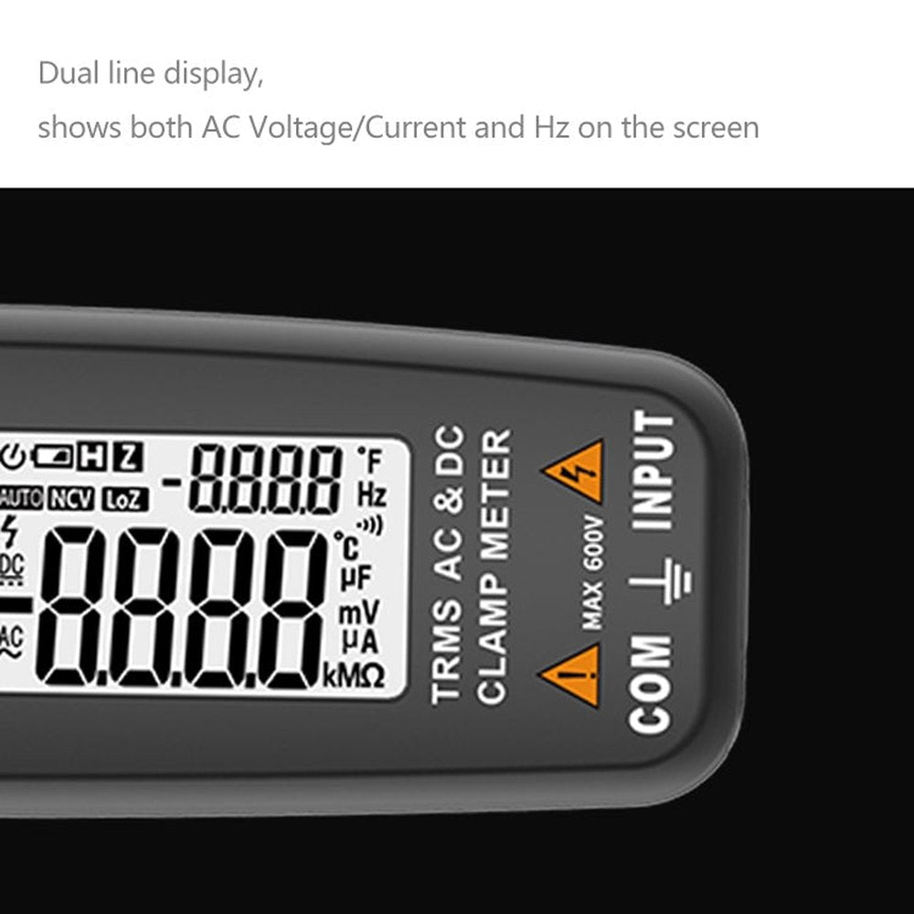 BSIDE ACM91 Digital Clamp Meter AC/DC Current 1mA True RMS Auto Range  Capacitor Tester Multimeter, ACM91 Blue, ACM91 Black, ACM91 Grey
