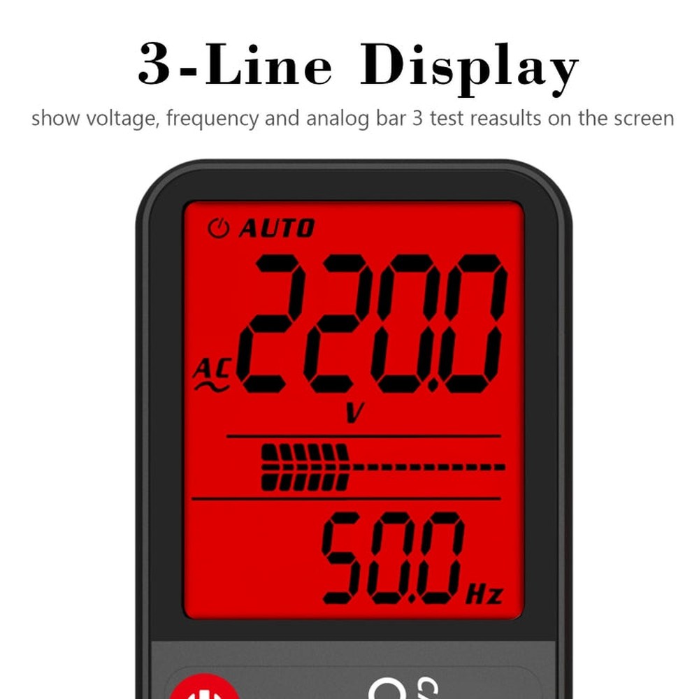 BSIDE ADMS7 Smart Thin Digital Multimeter Counts DC AC Voltmeter, Standard Charging Model, Charging Model With Tool Package