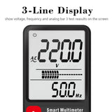 BSIDE ADMS9 Large-Screen Display Intelligent Automatic No Gear Shifting Ultra-Thin Digital Multimeter, ADMS9
