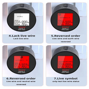 BSIDE ASTS Circuit Analyzer Plug Power Tester, US Plug, EU Plug, UK Plug