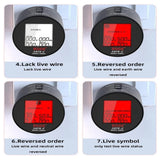 BSIDE ASTS Circuit Analyzer Plug Power Tester, US Plug, EU Plug, UK Plug