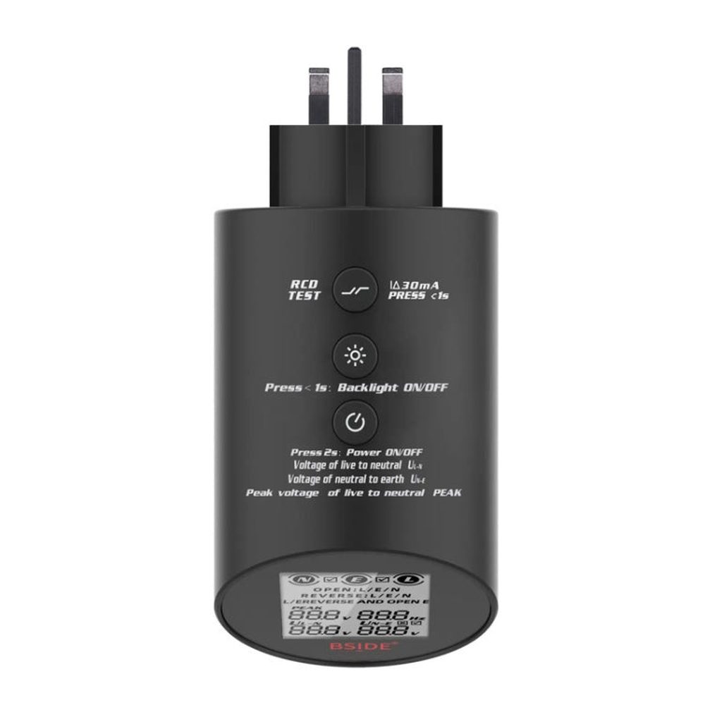 BSIDE ASTS Circuit Analyzer Plug Power Tester, US Plug, EU Plug, UK Plug