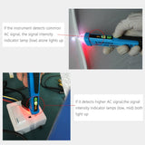 BSIDE AVD05 Non-contact AC Voltage Detectors 12~1000V Induction Electroprobe Pen Type ACV Electric Testers Household Tool wtih LED Light, 12~1000V