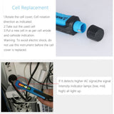 BSIDE AVD05 Non-contact AC Voltage Detectors 12~1000V Induction Electroprobe Pen Type ACV Electric Testers Household Tool wtih LED Light, 12~1000V