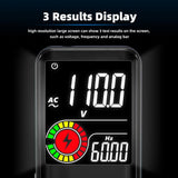BSIDE Digital Multimeter 9999 Counts LCD Color Display DC AC Voltage Capacitance Diode Meter, S10 Dry Battery Version (Black), S10 Dry Battery Version (Red), S11 Recharge Version (Black), S11 Recharge Version (Red)