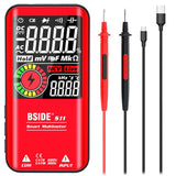 BSIDE Digital Multimeter 9999 Counts LCD Color Display DC AC Voltage Capacitance Diode Meter, S10 Dry Battery Version (Black), S10 Dry Battery Version (Red), S11 Recharge Version (Black), S11 Recharge Version (Red)