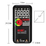 BSIDE Digital Multimeter 9999 Counts LCD Color Display DC AC Voltage Capacitance Diode Meter, S10 Dry Battery Version (Black), S10 Dry Battery Version (Red), S11 Recharge Version (Black), S11 Recharge Version (Red)