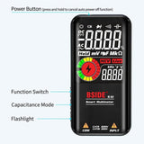 BSIDE Digital Multimeter 9999 Counts LCD Color Display DC AC Voltage Capacitance Diode Meter, S10 Dry Battery Version (Black), S10 Dry Battery Version (Red), S11 Recharge Version (Black), S11 Recharge Version (Red)